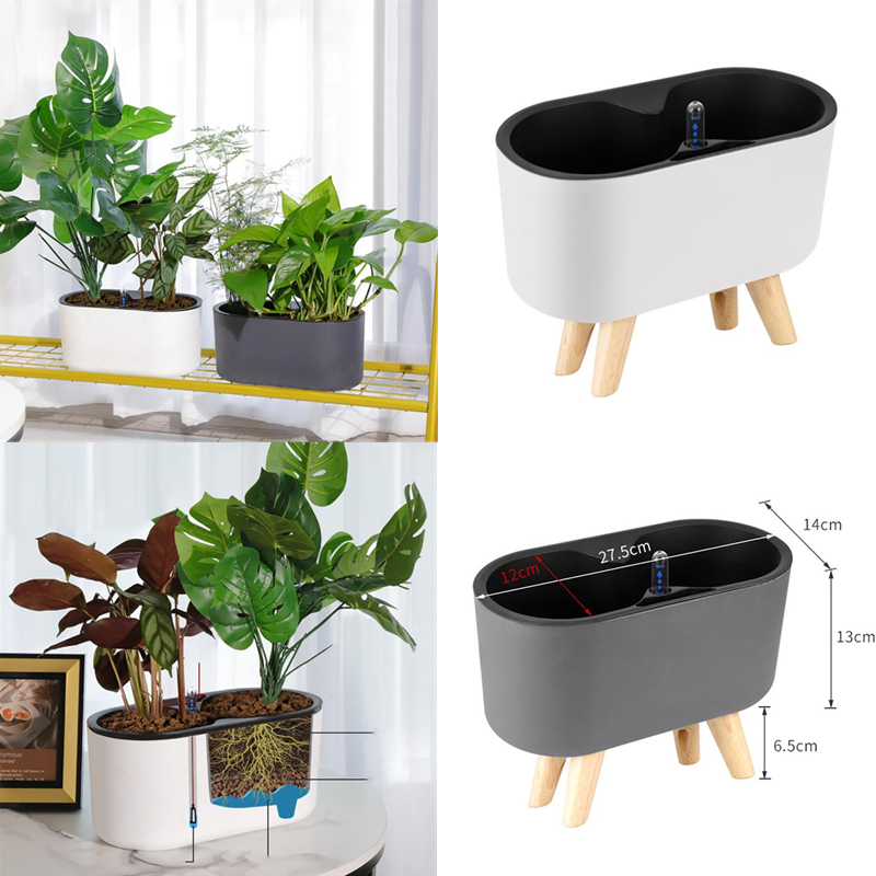 Automatic Plant Waterer - نبات داخلي مع مؤشر خشبي الساق
