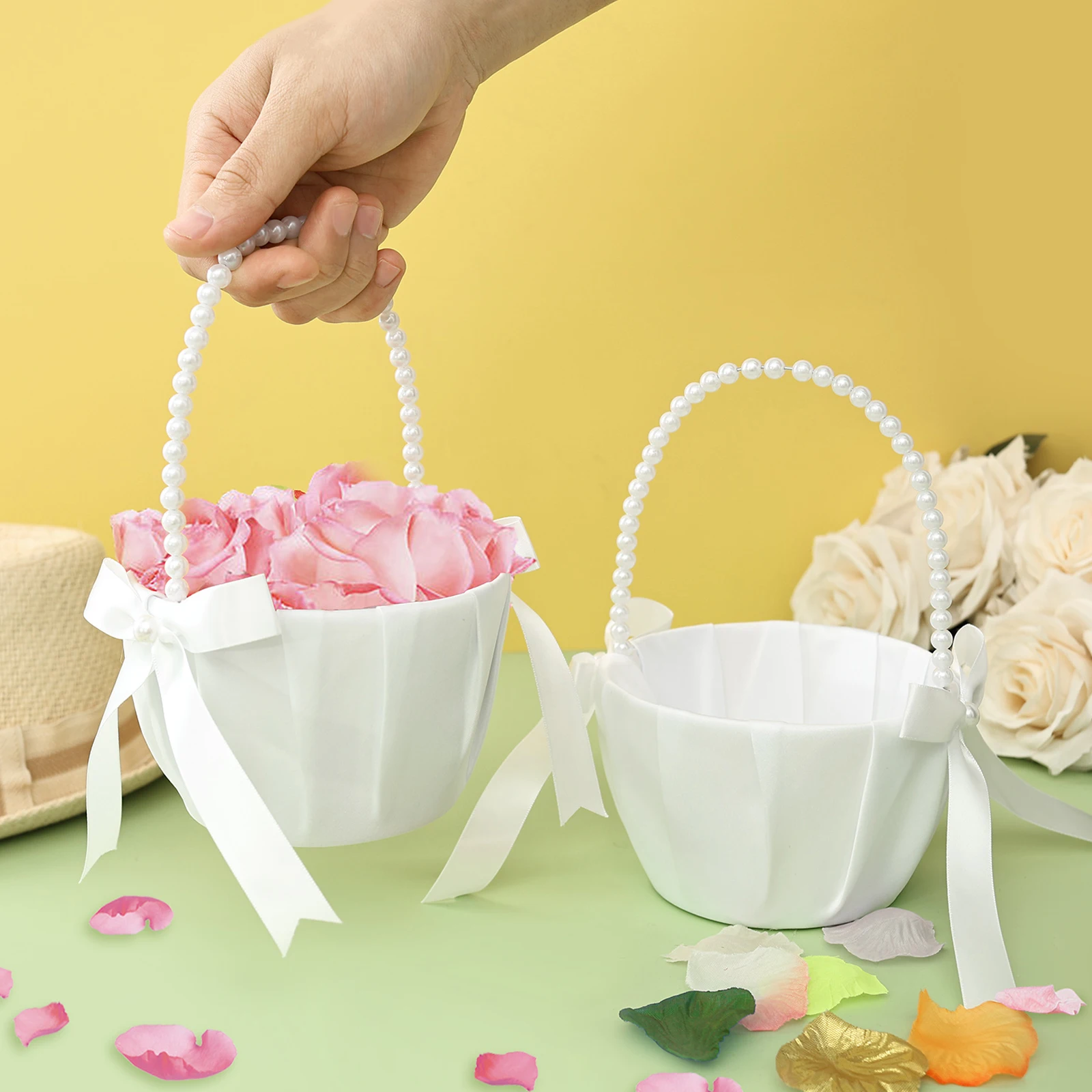 Gardening Tools Girls - سلة زهور للعروس/الأطفال مكونة من قطعتين،